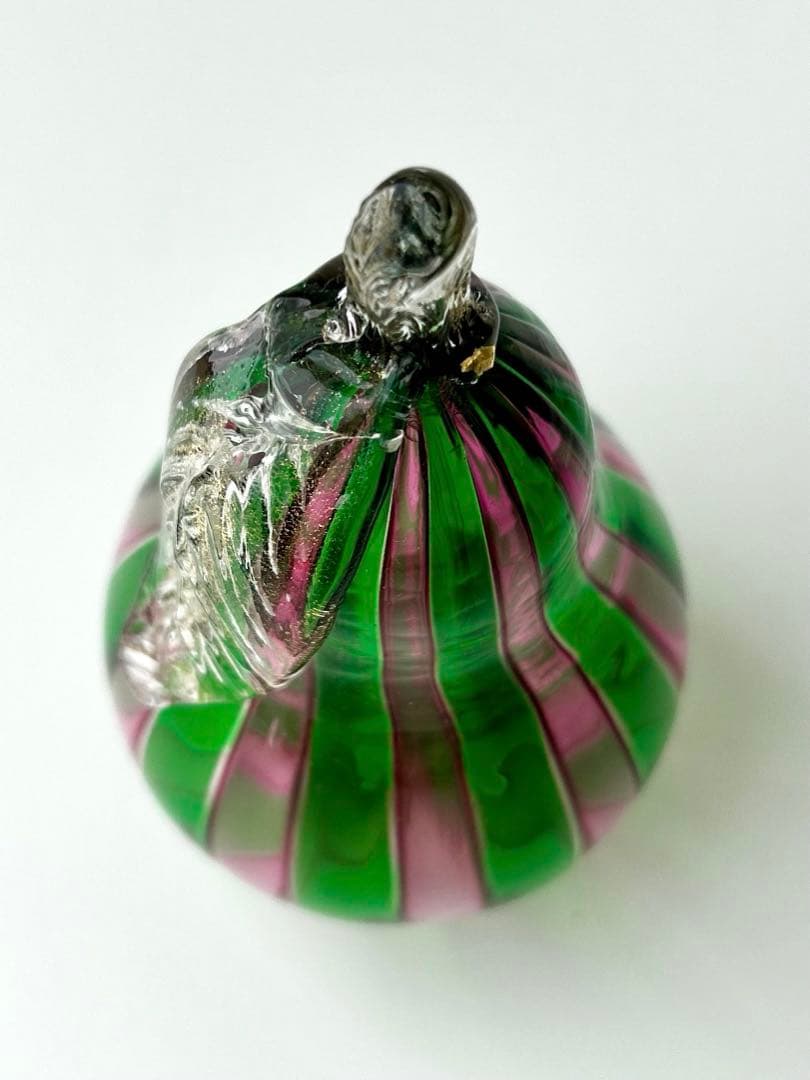 MURANO 希少 ムラノ ヴェネチアン ムラーノ ベネチア ガラス 洋梨 金彩