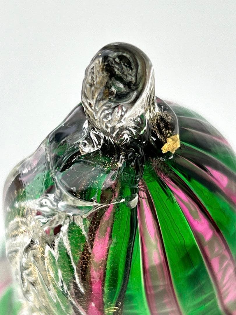 MURANO 希少 ムラノ ヴェネチアン ムラーノ ベネチア ガラス 洋梨 金彩