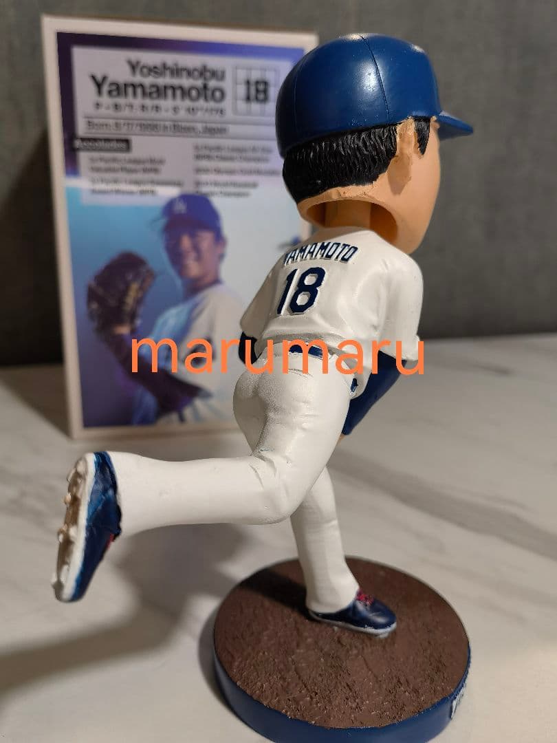 新品 山本由伸ボブルヘッド人形[本物] 6月13日ドジャーススタジアム限定配布①