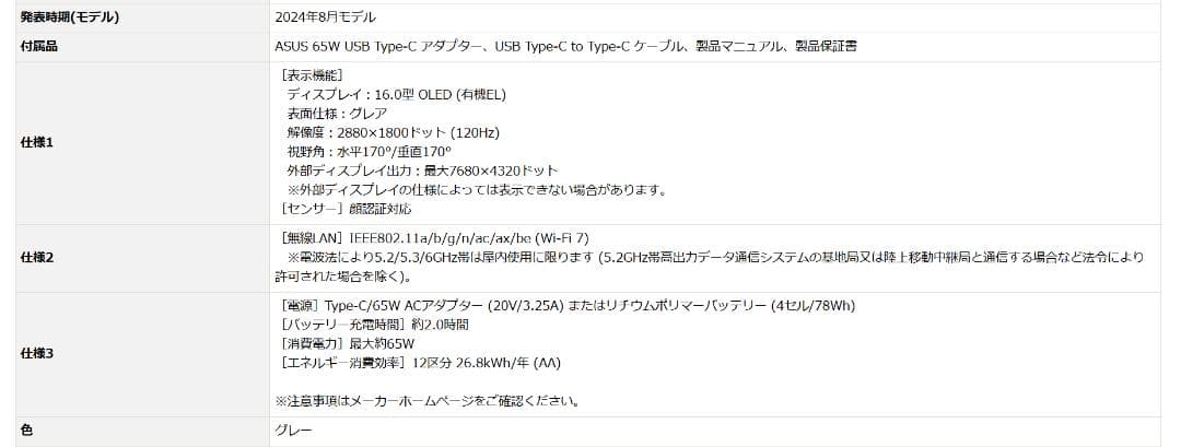 新品）Zenbook S 16 UM5606WA-AI9321GR