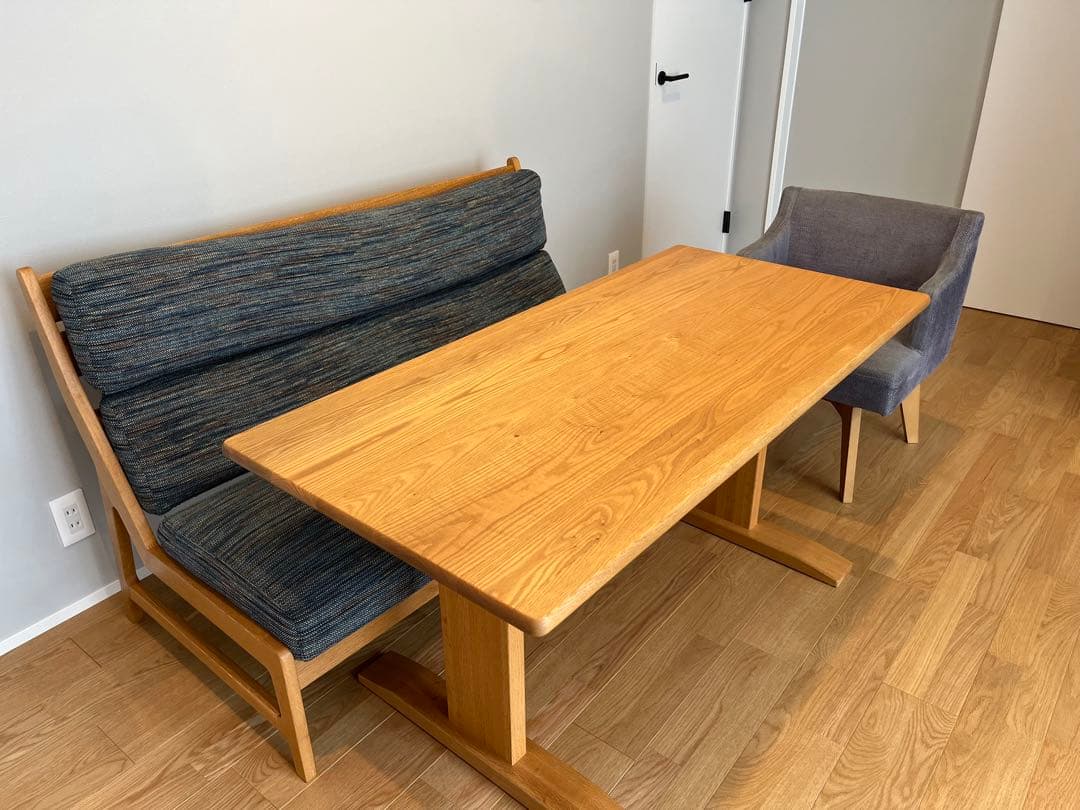 【直接引取り希望】ナガノインテリア　リビングハウス　ダイニングテーブル３点セット