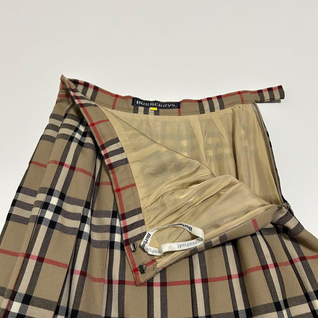 ✨希少 BURBERRYS ノバチェック プリーツスカート ヴィンテージ ウール