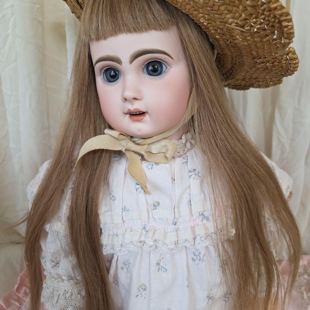 フランス　アンティークビスクドール　デポゼ　テートジュモー　スリープアイ