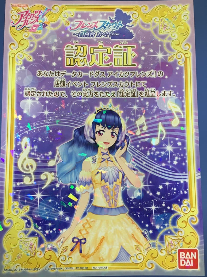 アイカツ 認定証とアイドルカードのセット（まとめ売り）