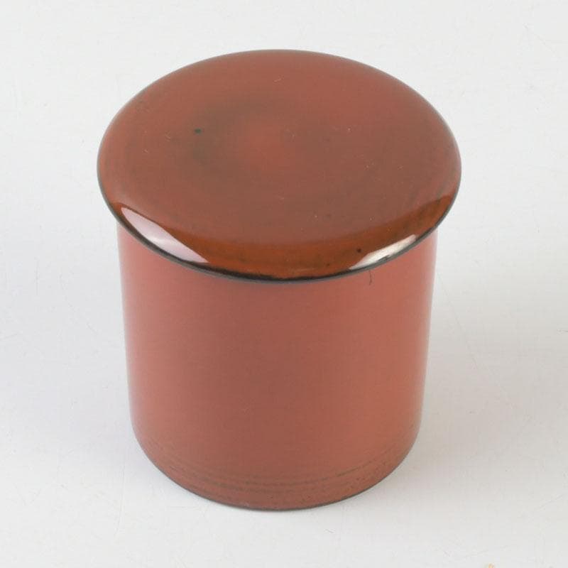 茶道具　中村湖彩作　根來塗　金輪寺　棗　共布共箱　V　9799