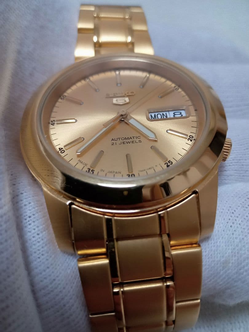 【けん】SEIKO　機械式自動巻　AUTOMATIC　フルゴールド　美品