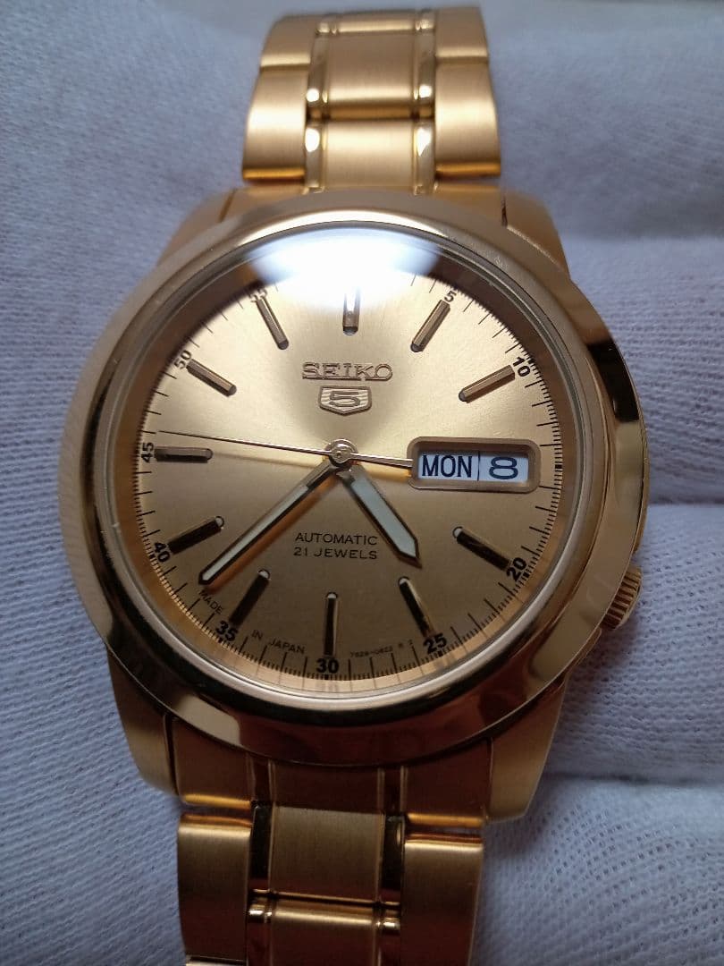 【けん】SEIKO　機械式自動巻　AUTOMATIC　フルゴールド　美品