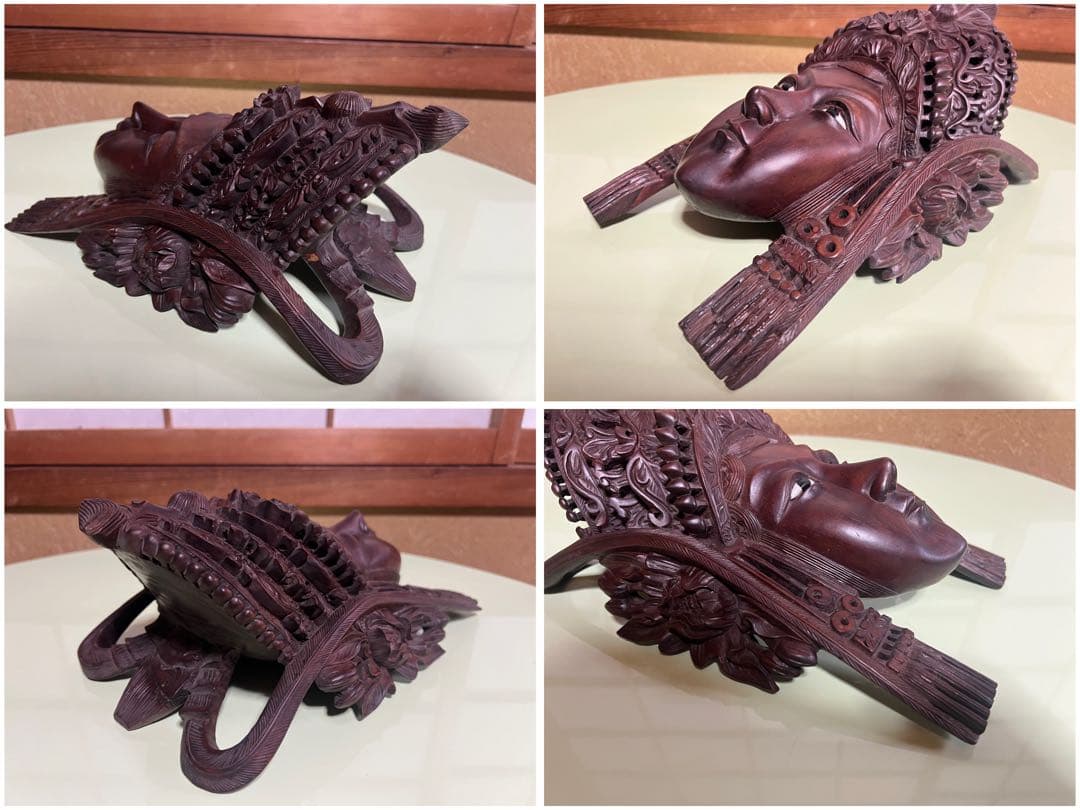 【O-1627】お面 能面 恵比寿 おかめ お多福 東南アジア 仏教 天狗 般若