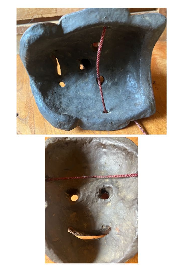 【O-1627】お面 能面 恵比寿 おかめ お多福 東南アジア 仏教 天狗 般若