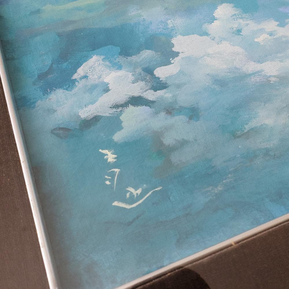 川上秀也 日本表現主義会員 F10号 共シール 額縦６４cm＊７１㎝