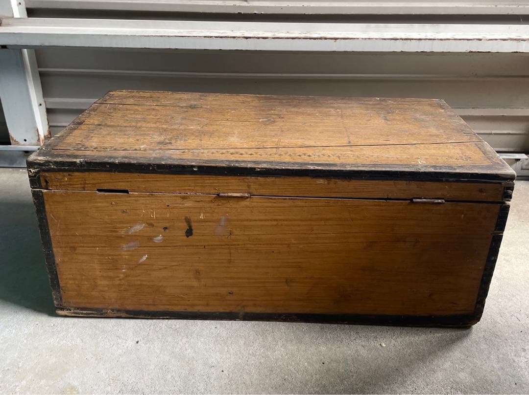 稀少/アンティーク/フランス/HOFFMAM社製/大型/ウッドボックス/木箱