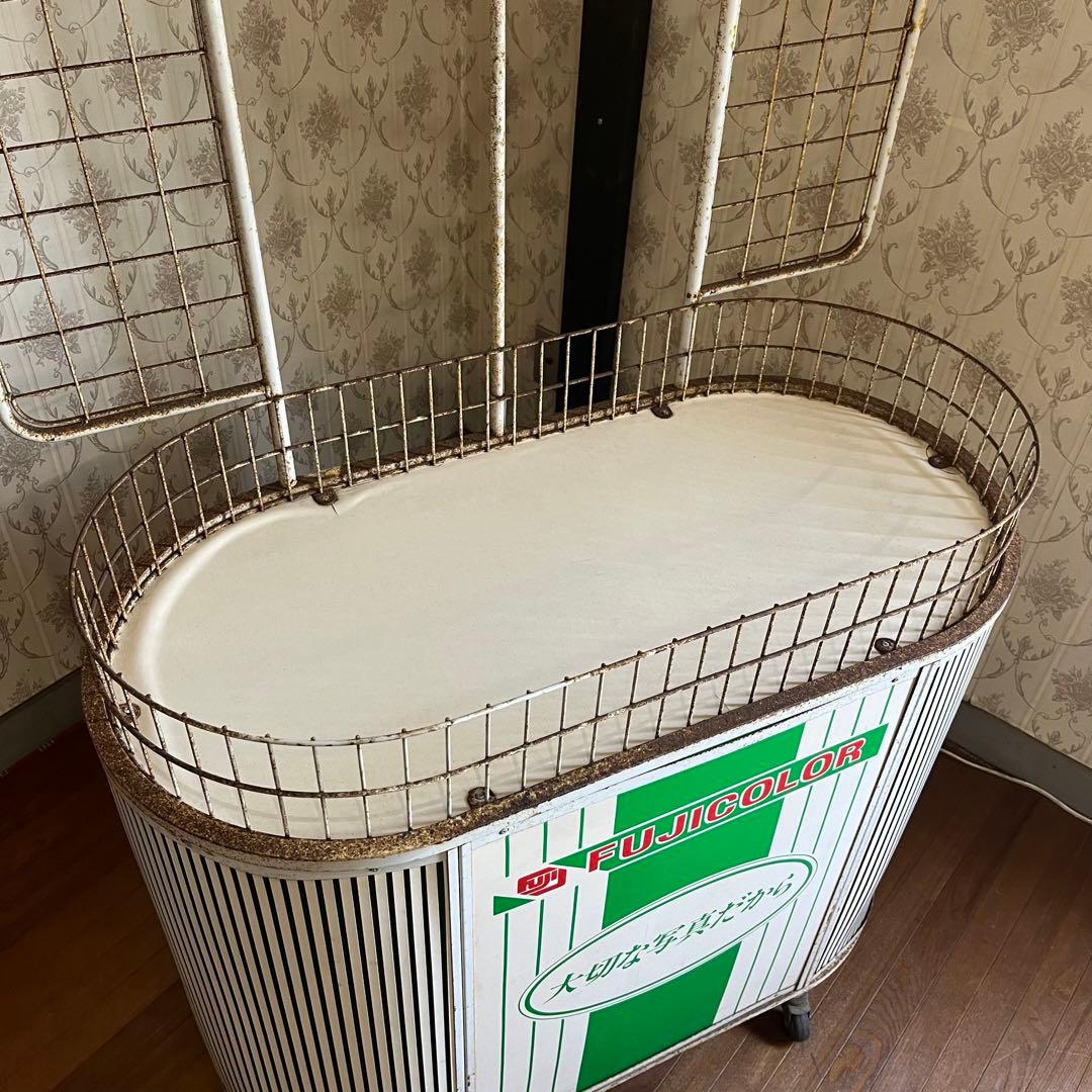 【アンティーク】昭和レトロ フジカラー 店舗用 什器 陳列棚 ノベルティ 古道具