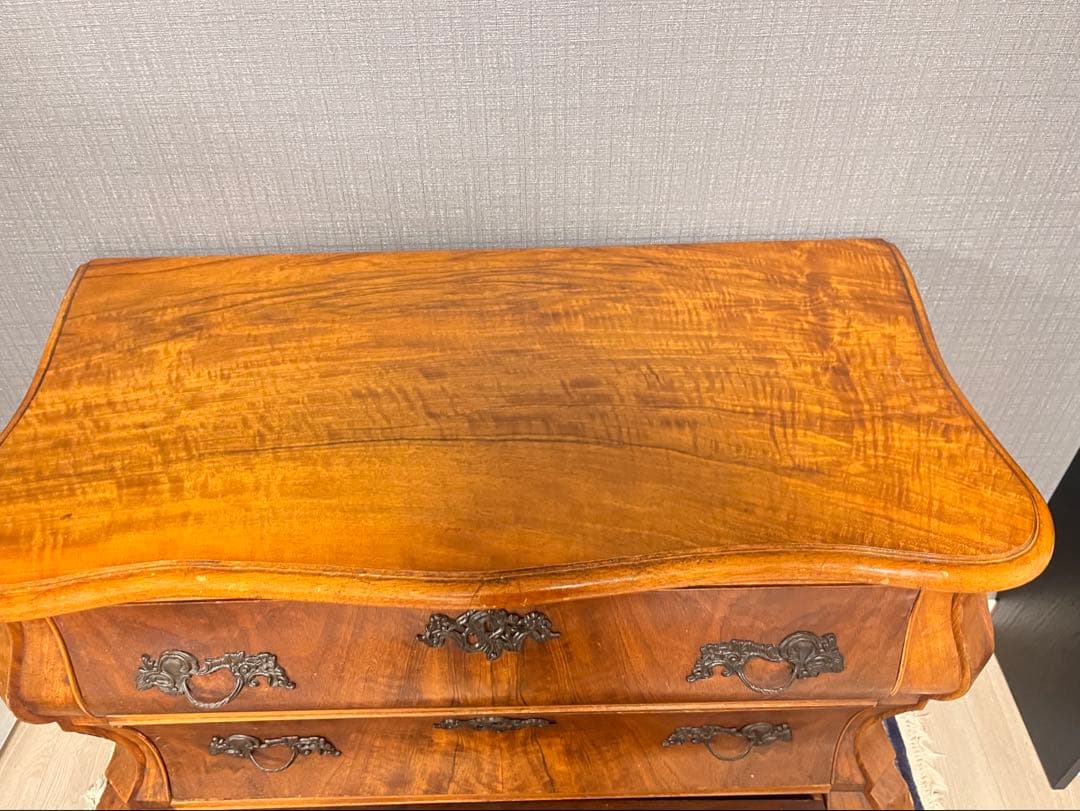 ⚠️11月まで‼️バロックスタイル 木製チェスト 3引き出し　アンティーク家具