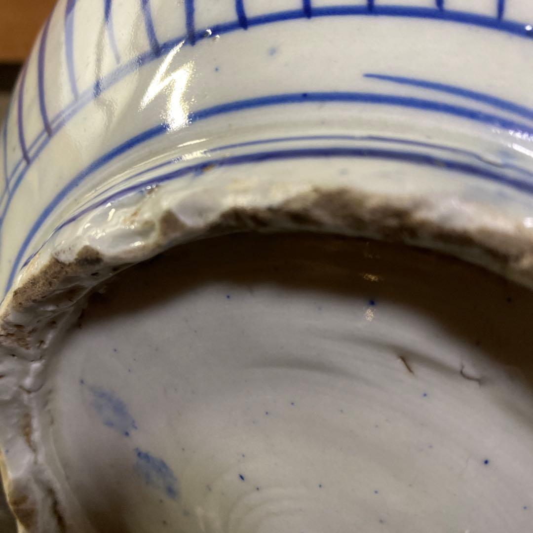 明治古伊万里みじん徳利35cm18cm