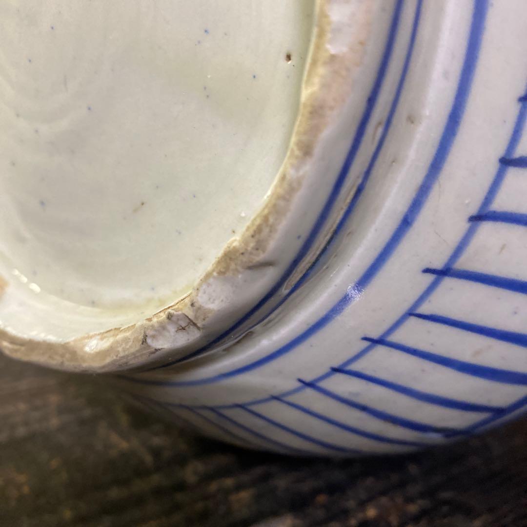 明治古伊万里みじん徳利35cm18cm