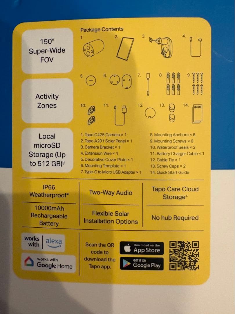 TP-Link Tapo ソーラー防犯カメラ 2K QHD 新品 C425KIT