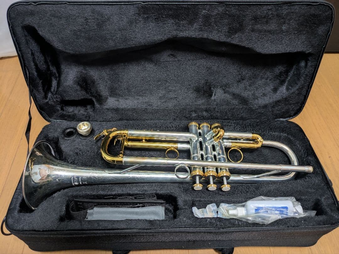 トランペット本体 シルバー ゴールド 3バルブ