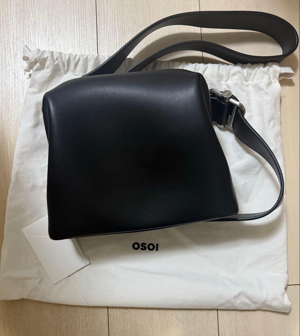 超美品　OSOI MINI BROT BAGがま口　ショルダーバッグ　ブラック