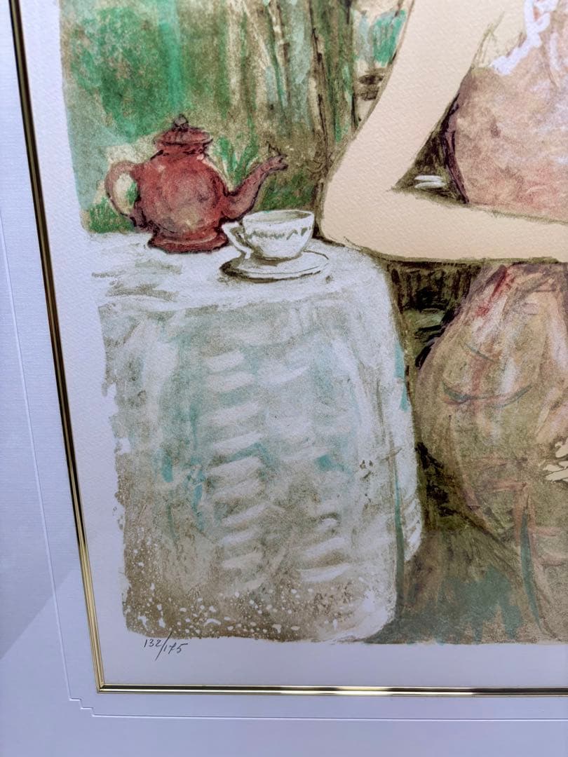 #ベルナール・シャロワ「マリーロール」 リトグラフ 額装品 直筆サイン入り