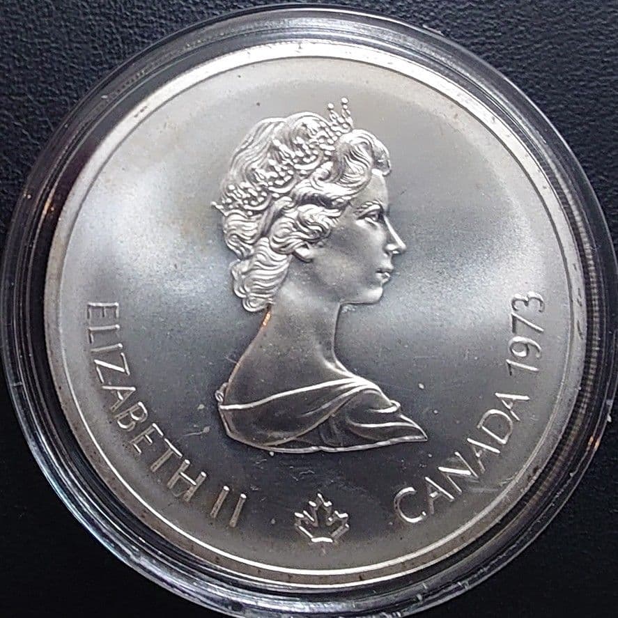 1976年カナダ銀貨 10ドル モントリオールオリンピック世界地図特大記念銀貨