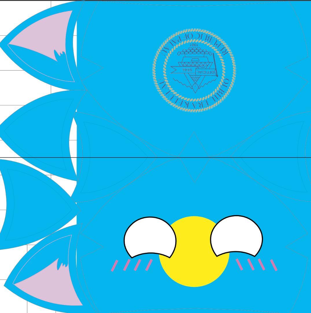 すふれ様 リクエスト商品 パラオ猫耳ぬいぐるみ 45㎝