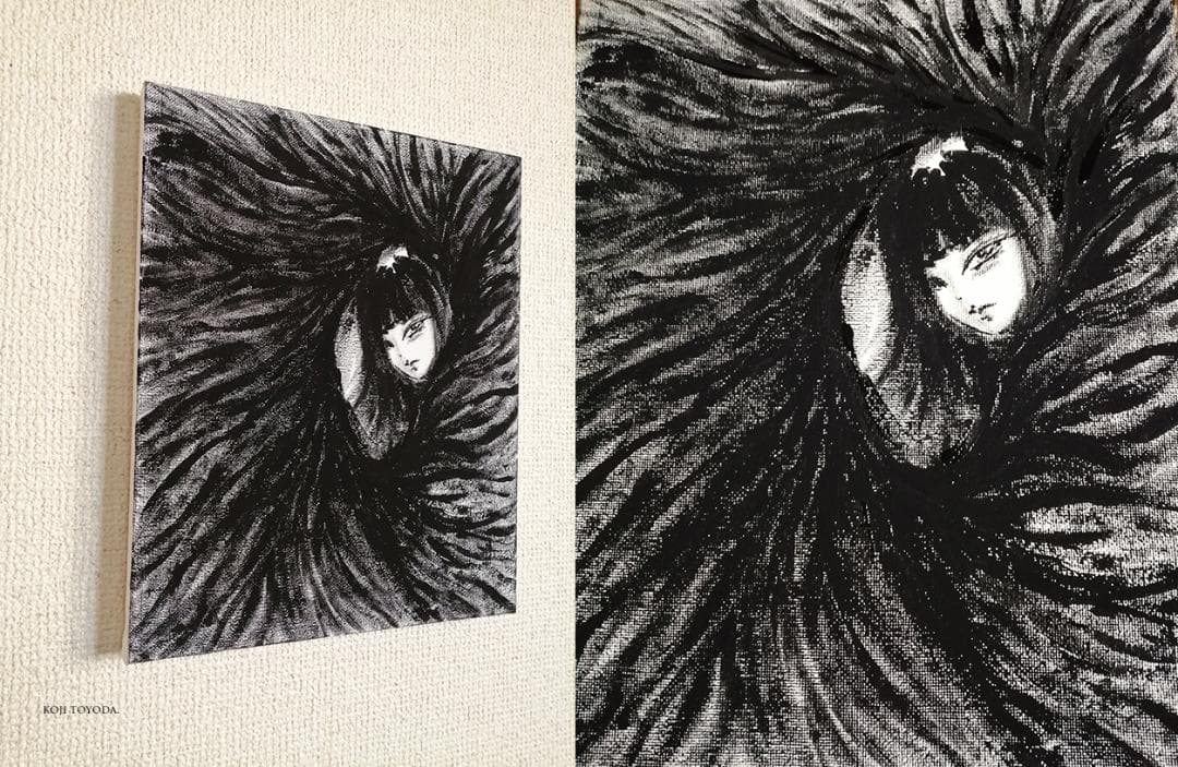 【1点もの・原画】アクリル絵の具 絵画#3 約220mm×273mm