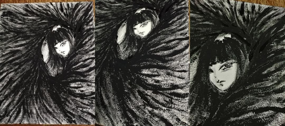 【1点もの・原画】アクリル絵の具 絵画#3 約220mm×273mm