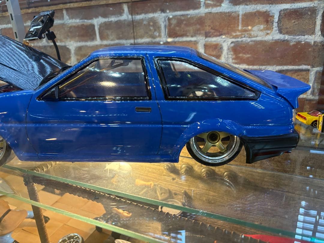 AE86 トレノ後期　4AG エンジン付き ラジコンボディ　ホイール付き