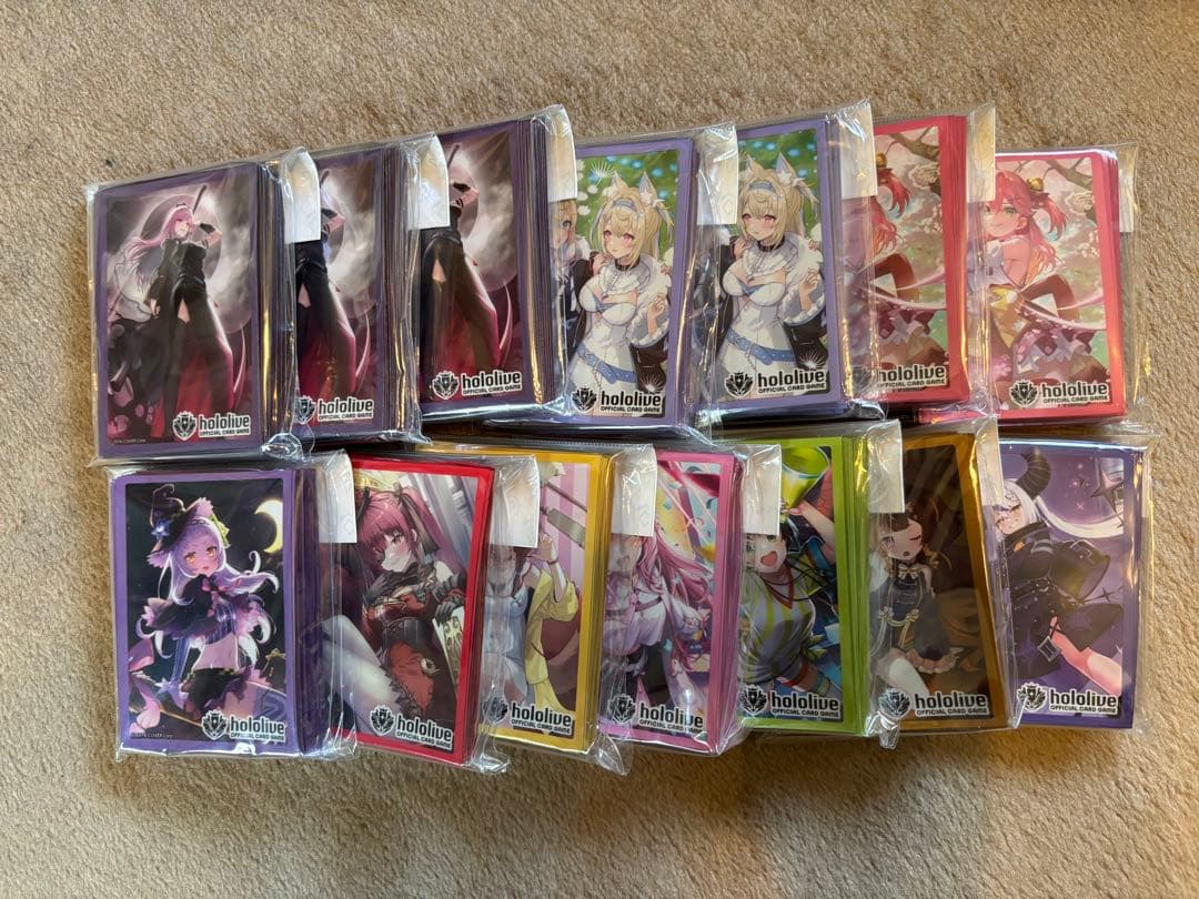 ホロライブカードゲーム スリーブ まとめ売り 14個セット