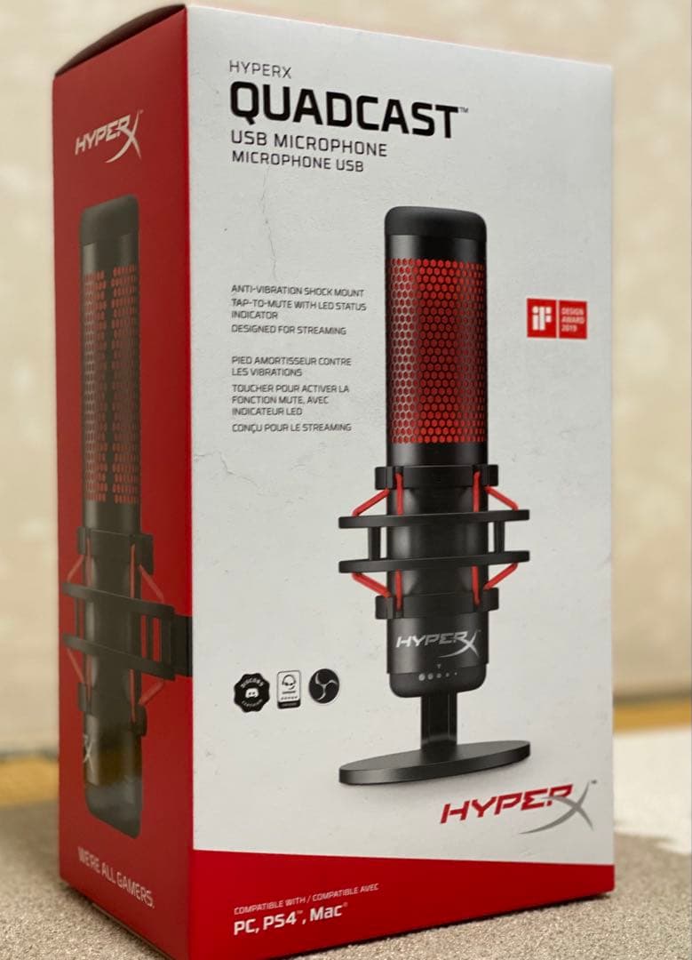配信機器・PA機器・レコーディング機器 HyperX HX-MICQC-BK