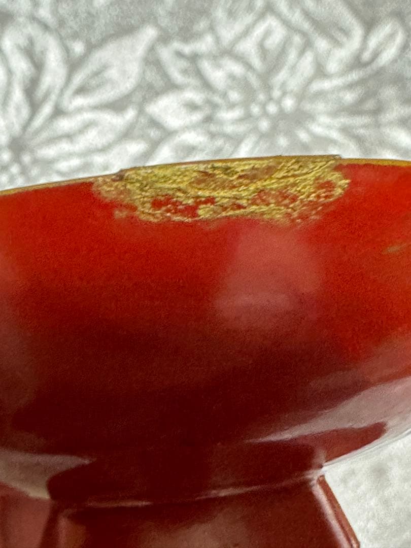 盃　漆塗り　小、中、大　3個　江戸時代