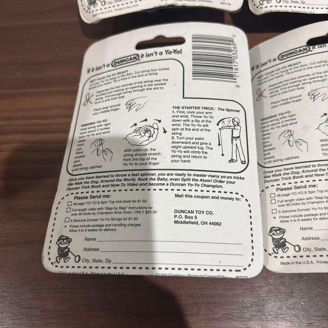 DUNCAN ダンカン YO-YO ヨーヨー 新品 未開封 4個セット