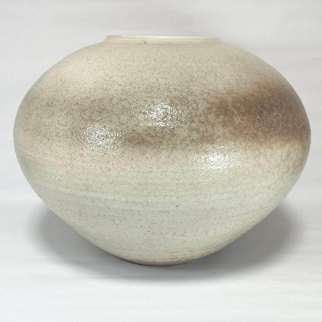 萩焼　萩華山　小野光龍　大壺　木箱入り　未使用　花瓶　壺