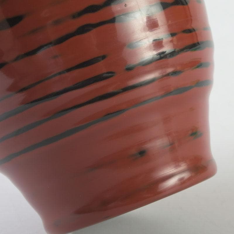 茶道具　根来塗　磯矢阿伎良　茶器　仕覆付　共箱　V　9302