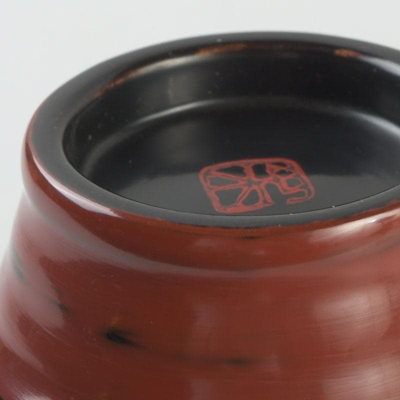 茶道具　根来塗　磯矢阿伎良　茶器　仕覆付　共箱　V　9302