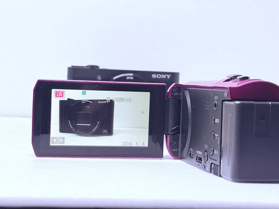 Panasonic HC-V550M レッド 動作確認済 HDビデオカメラ