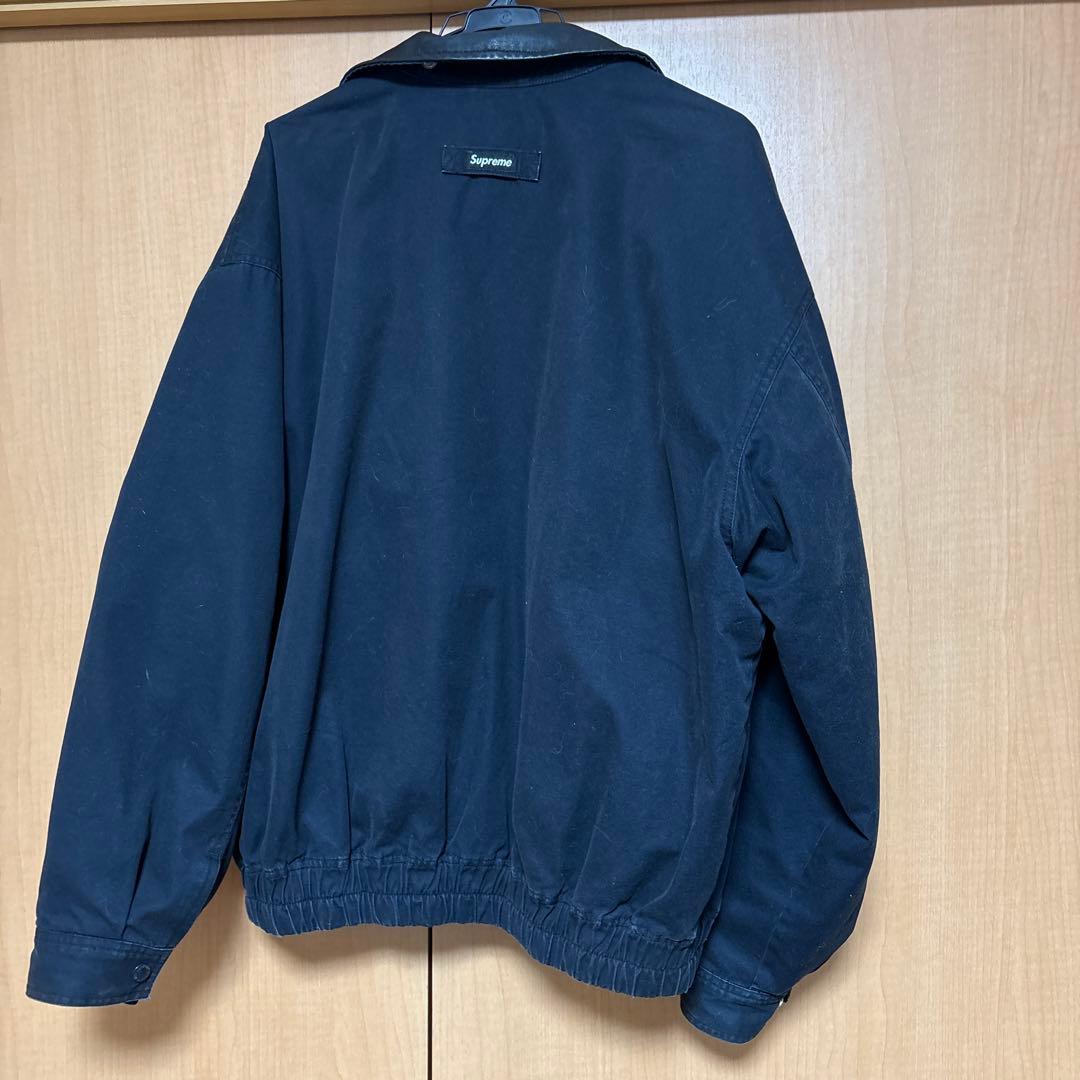 ジャケット・アウター supreme Leather Collar Utility Jacket L