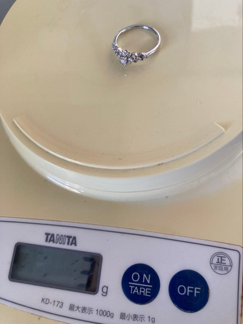 m*l様 ローズカットダイヤモンド透かしリングK18WG 18金ホワイトゴールド