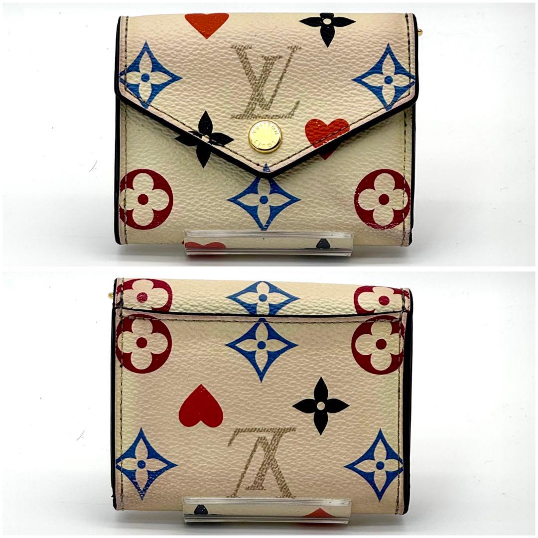 【新型美品】ルイヴィトン モノグラム ポルトフォイユ ゾエ ゲームオン 三つ折り