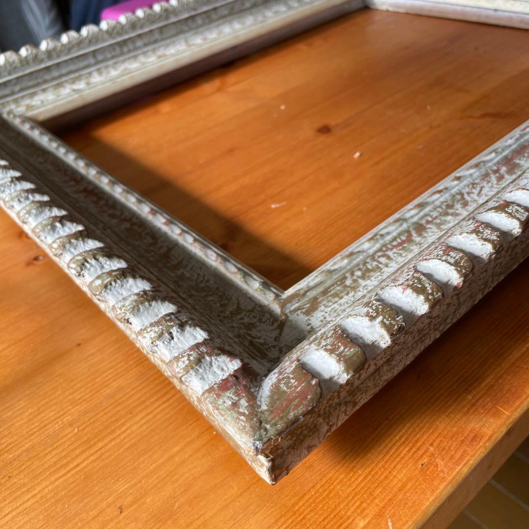 油絵用額縁 F6号 木製 ハンドクラフト ヴィンテージ