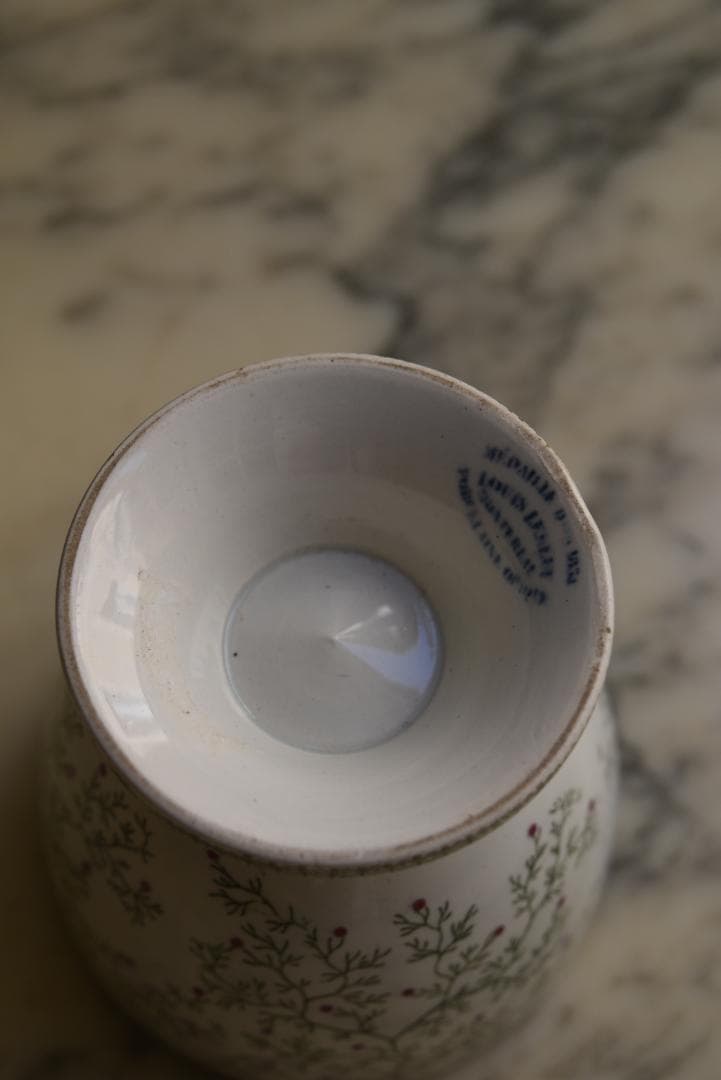 逸品1841年　クレイユエモントロー窯　ヤドリギの器　美品ボウル　アンティーク