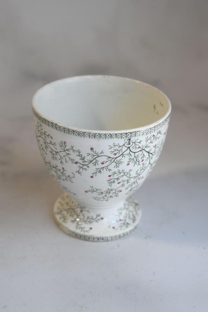 逸品1841年　クレイユエモントロー窯　ヤドリギの器　美品ボウル　アンティーク