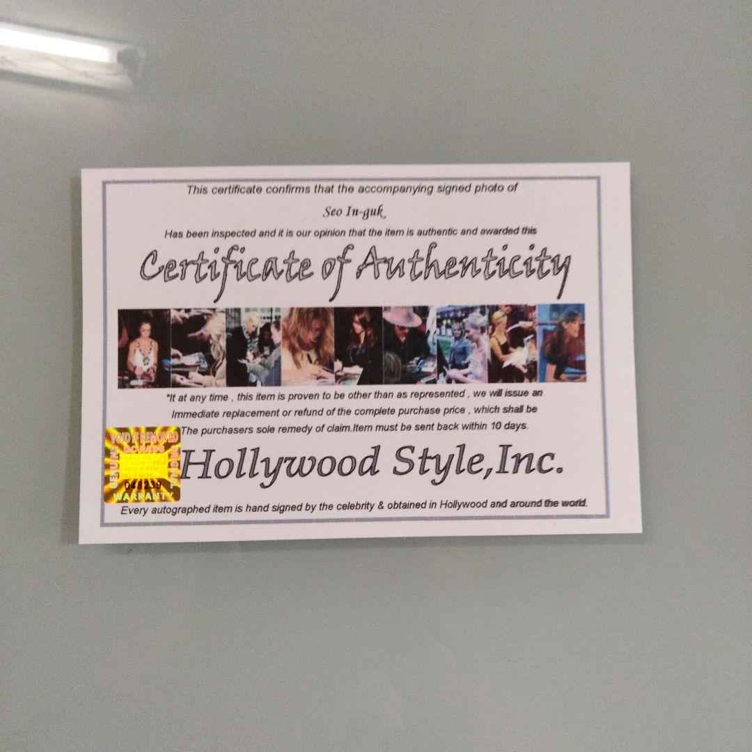 セール中…ソ・イングク直筆サイン入り2Lサイズ写真…Seo in-guk…王の顔