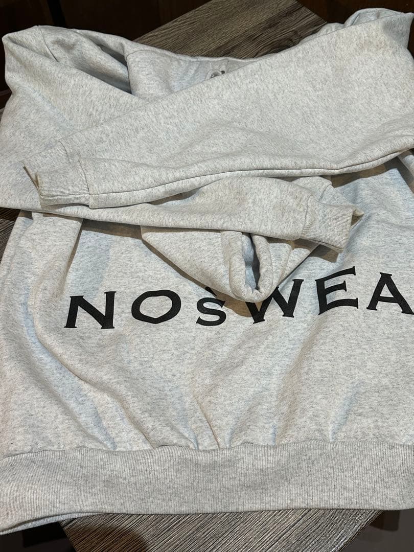 花村想太　NOsWEA ノースウェア　ハイイロフーディLサイズ