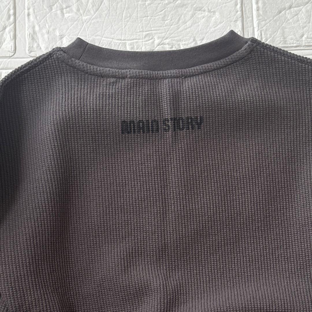 main story Waffle Tee Plum Kitten 2y ロンT