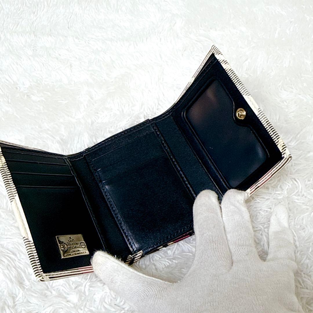 ヴィヴィアンウエストウッド 三つ折り財布 がま口 オーブ タータンチェック