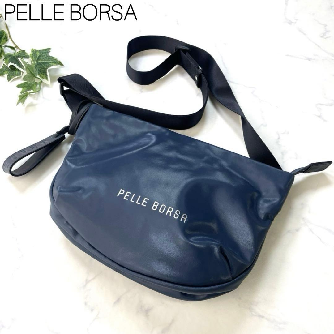 ペレボルサ ショルダーバッグ チアーズ PELLE BORSA ネイビー