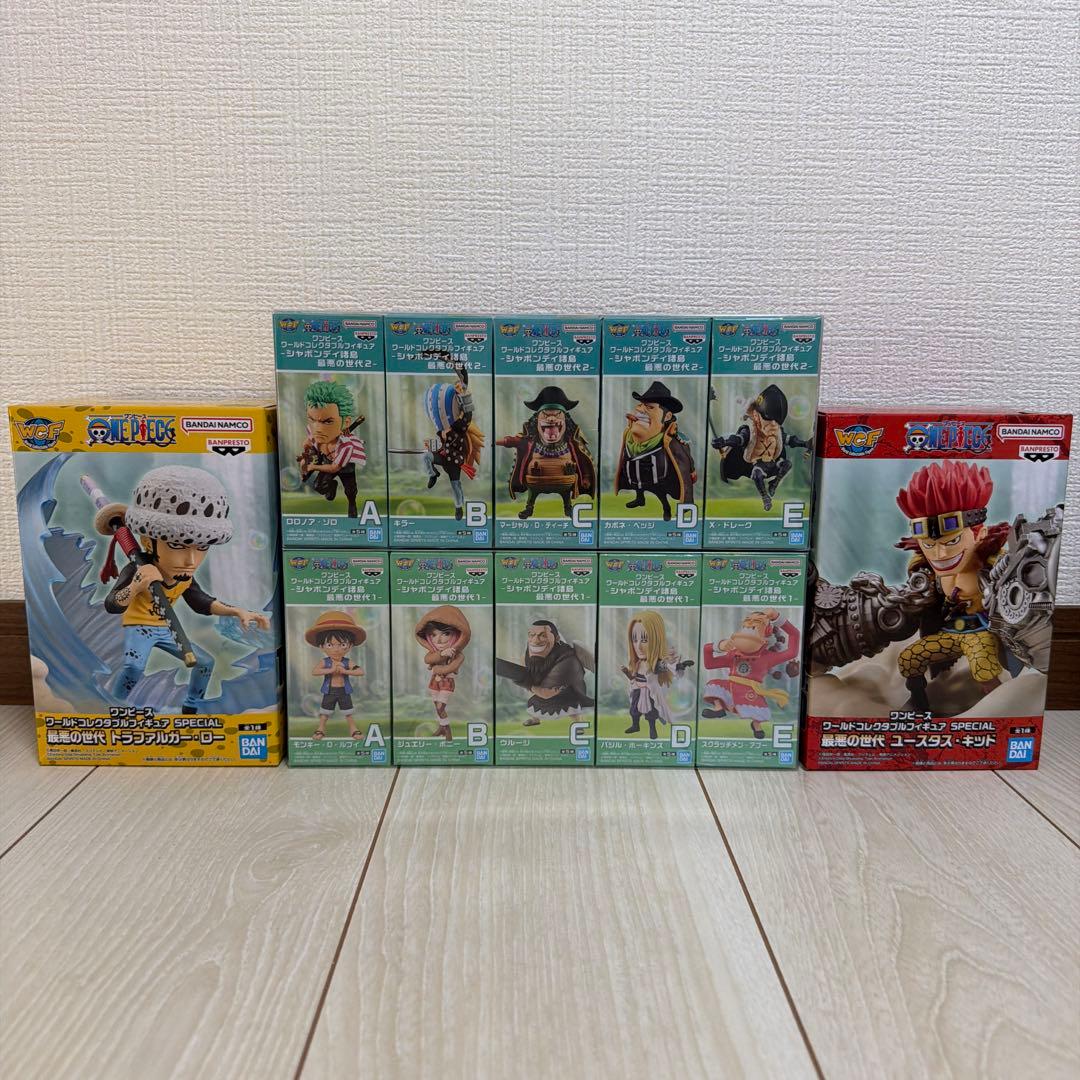 ②ワンピース ワーコレフィギュア シャボンディ諸島 最悪の世代１・２コンプセット