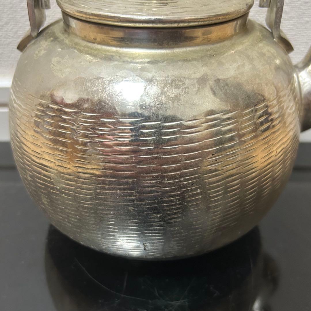 銀瓶（銀色仕上）　茶道具懐石茶箱鵬雲斎坐忘斎淡々斎即中斎七事式水屋棗茶碗水指茶杓