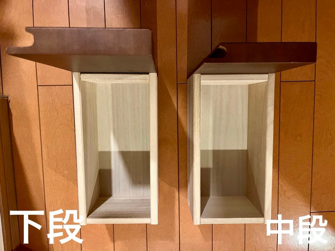 引き出し付きスリムドレッサー　全身鏡